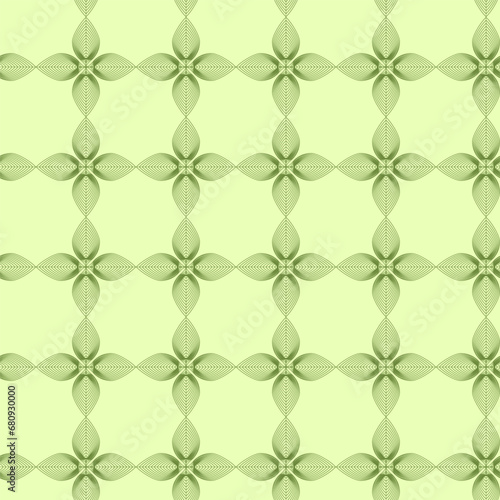 Seamless Check Plaid Pattern, Olive Green Botanic Natural Nude Fabric and Textile Design, EPS10 Vector Set for Scarf, Blanket, Other Modern Print