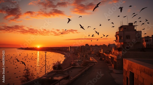 birdy evening in gaza