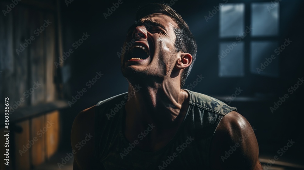Determined Soldier in Dramatic Lighting
Determined Soldier in Dramatic Lighting