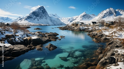 beautiful, norwegian village