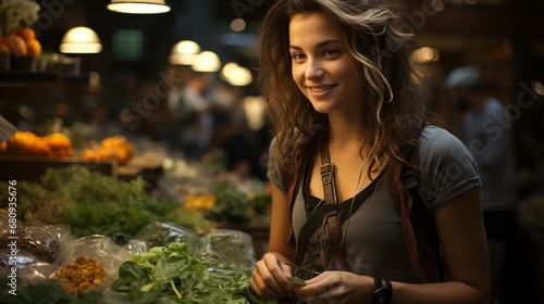portrait of a stranger, street market