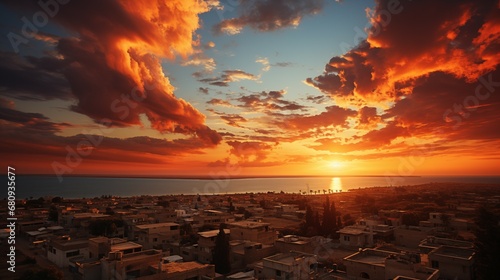 peaceful evening in gaza