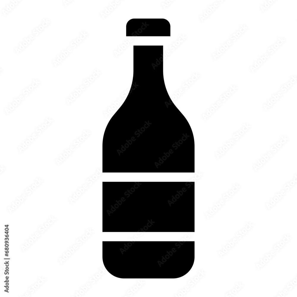 wine bottle glyph wine bottle glyph
