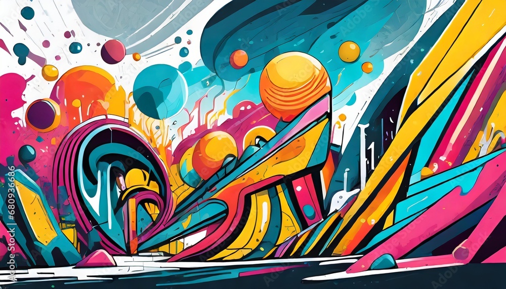 Obraz premium Road Site Graffiti Art