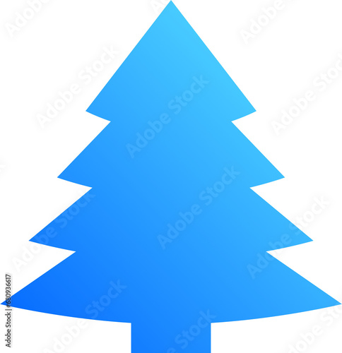 Blue Gradient Christmas-Tree Icon