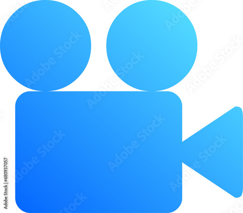 Blue Gradient Video Icon