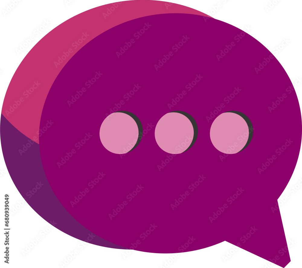 3D chat bubble icon 3D chat bubble icon