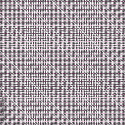 Abstract plaid sealess pattern glen in gray and white for textile print, 