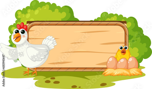 Hen, Eggs, and Chick: A Garden Delight