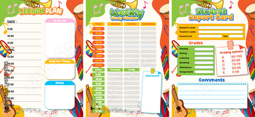 Printable Student Study Planner Sheet for Effective Time Management