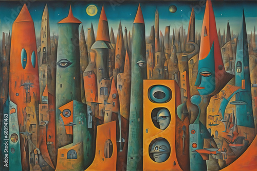 Surreal city, Digital illus...