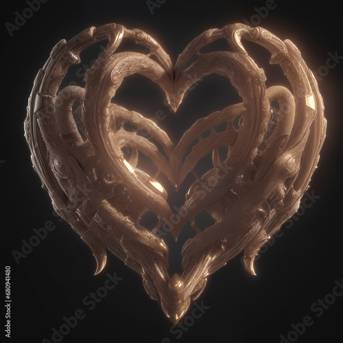 Heart shaped object made of...
