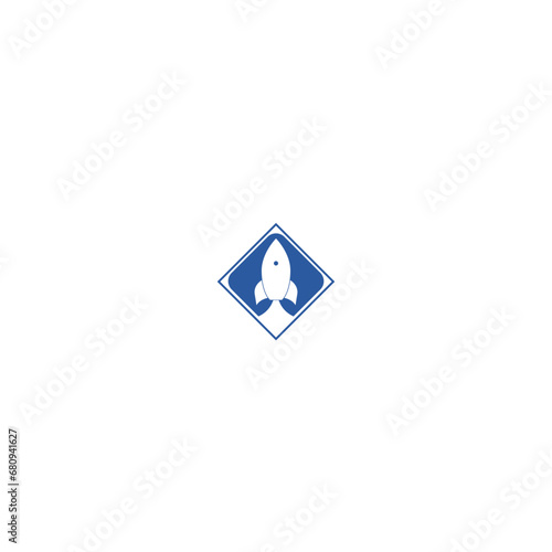 Free Download Rocket logo isolated on white background - GFXLoad