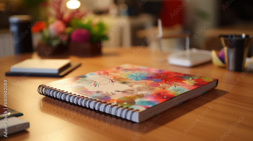 Fototapeta premium Decorative Personal Planner on Office Desk