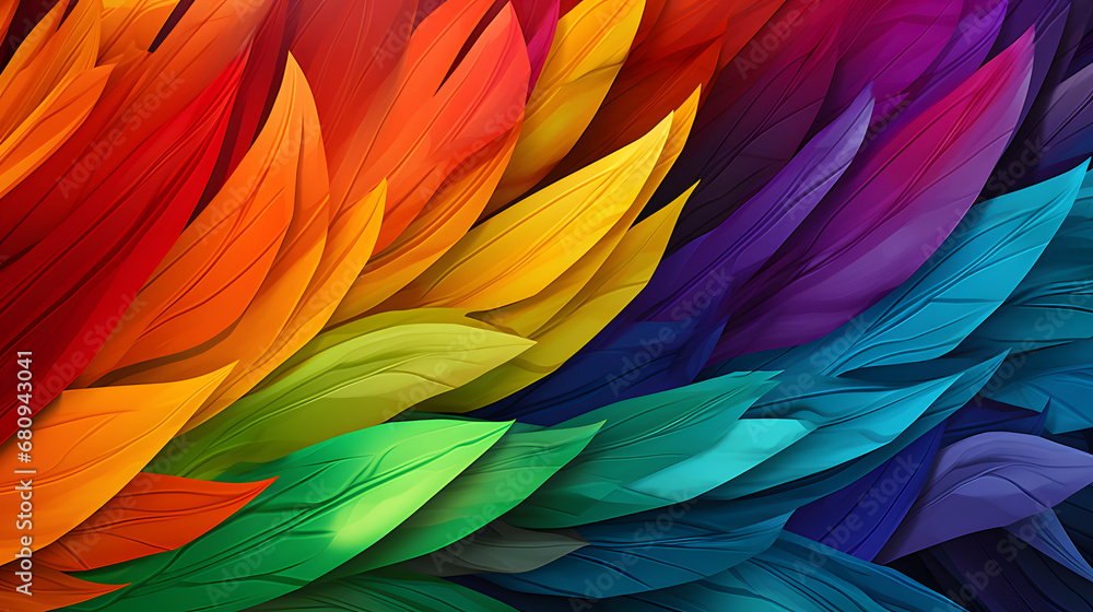 abstract background with colored feathers abstract background with colored feathers