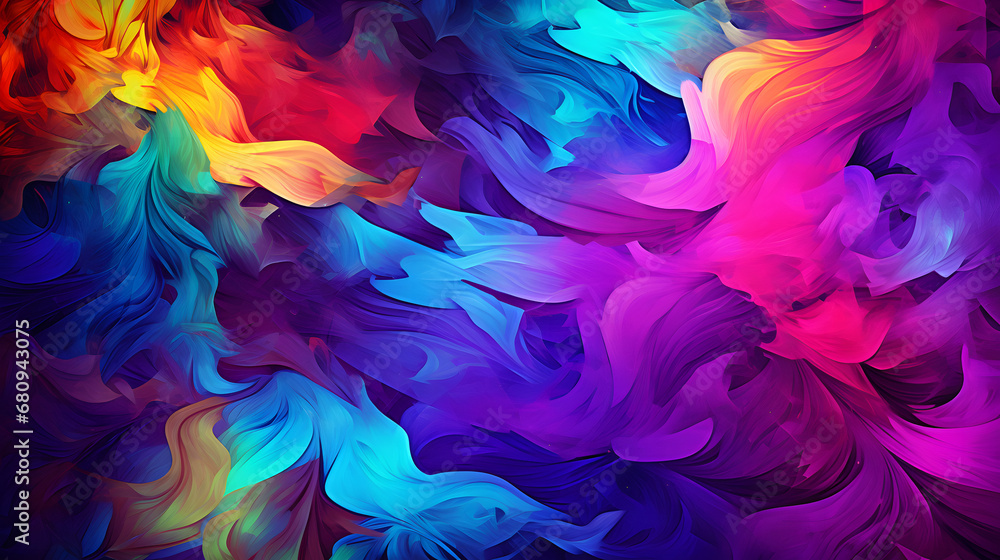 abstract background with colored feathers abstract background with colored feathers