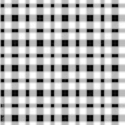 Black and White Buffalo Check Plaid Vector Pixel Patterns, Trendy Fashion Check Textures, Hipster Style Backgrounds, Classic Timeless Elegance
