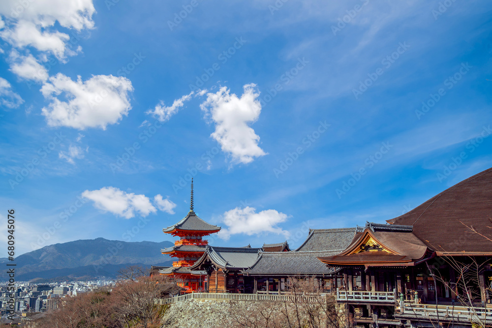 The most beautiful viewpoint of Kiyomizu-dera Temple is a popular tourist destination in Kyoto, Japan.
The most beautiful viewpoint of Kiyomizu-dera Temple is a popular tourist destination in Kyoto, Japan.