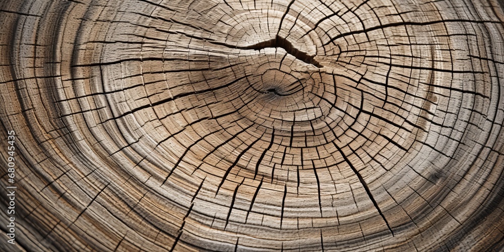Fototapeta premium Close up texture of Oak Tree Rings