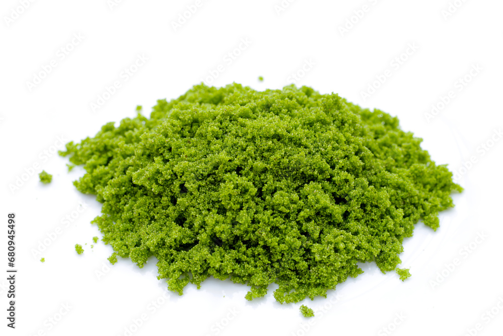 Wolffia globosa or swamp algae, water meal Wolffia globosa or swamp algae, water meal
