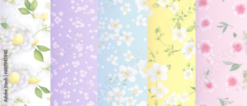 seamless pastel shabby chic pattern, frandom floral for fabric textile 