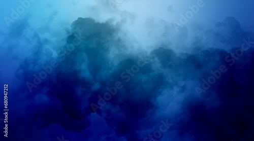 色水の中から見える美しい背景/グラフィック/デザイン/サムネイル/テクスチャ/素材/雲/青