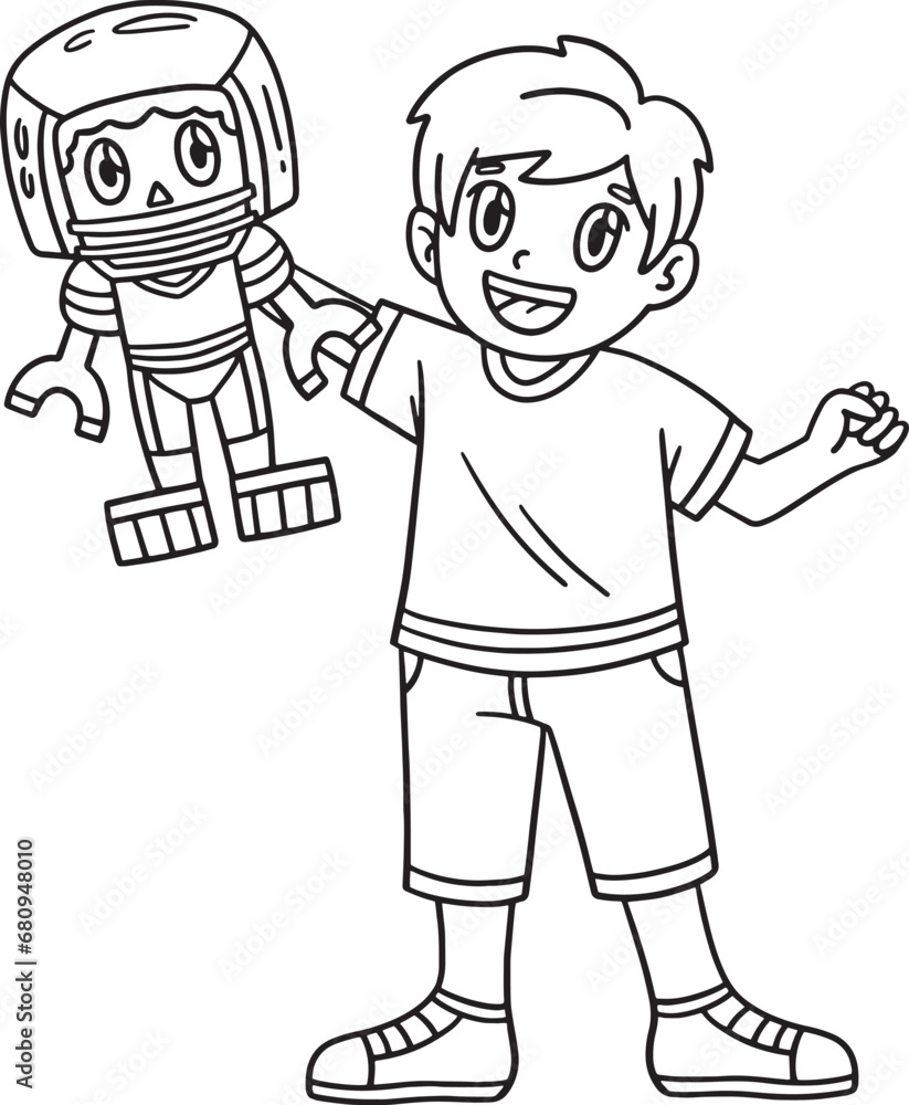 American Football Boy Quarterback Toy Isolated American Football Boy Quarterback Toy Isolated