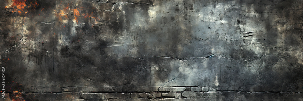 Obraz premium background with gray seamless pattern texture of concrete old dirty wall