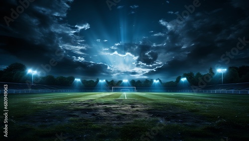 An empty field at night © progressman