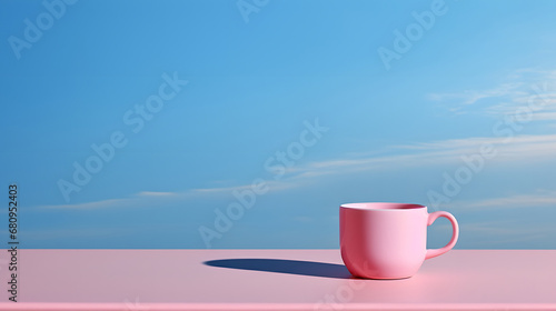 3d rendering of bottle, glass, cup and demonstration for product, demo, backdrop, mockup, daylight, nature, beige