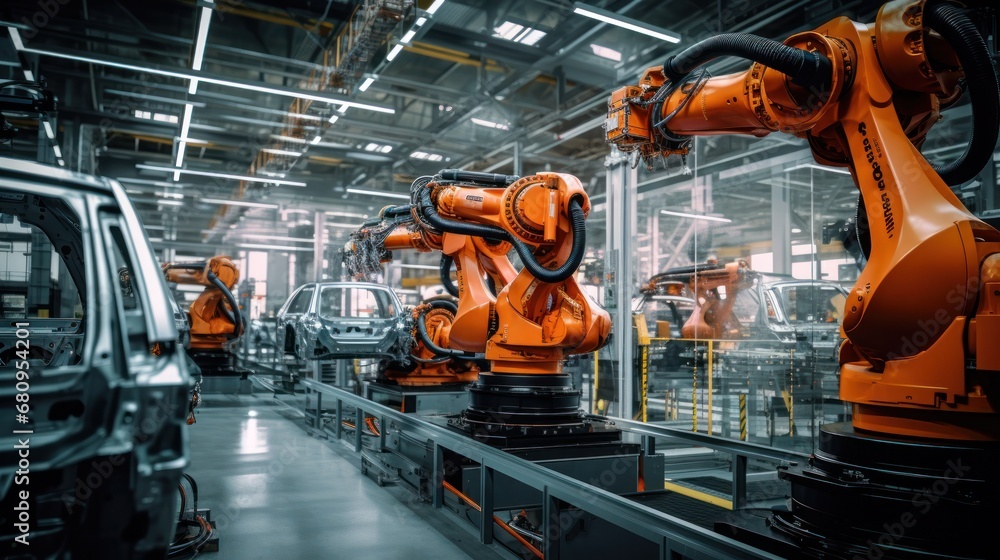 robots in the factory,Smart factory,Advanced automation - Machinery robots in the factory,Smart factory,Advanced automation - Machinery
