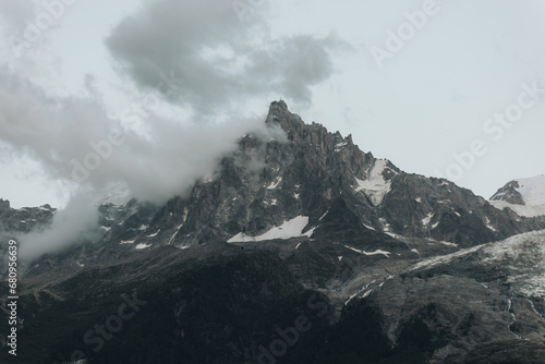 clouds over mountain