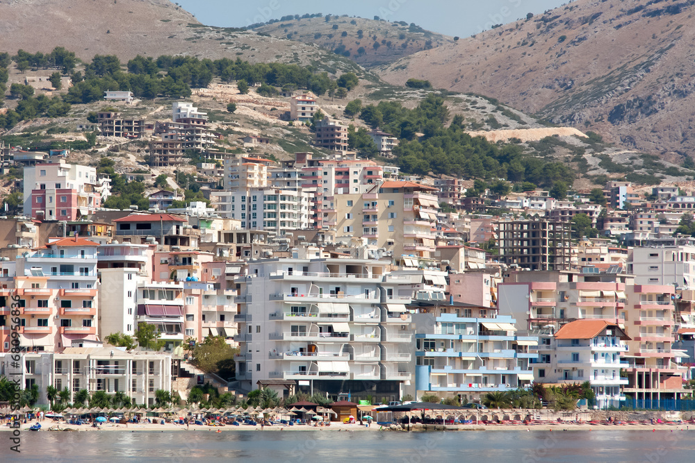 Coastline of Saranda, Albania