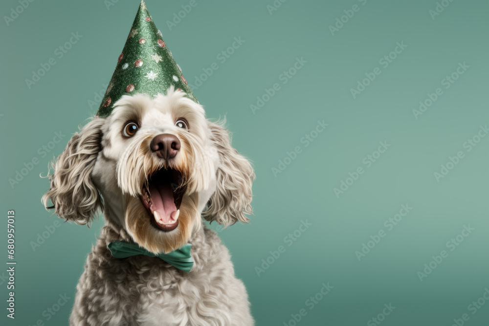 Joyeux Toutou : Un Chien Habillé pour les Fêtes de Fin d'Année en Mode Surprise