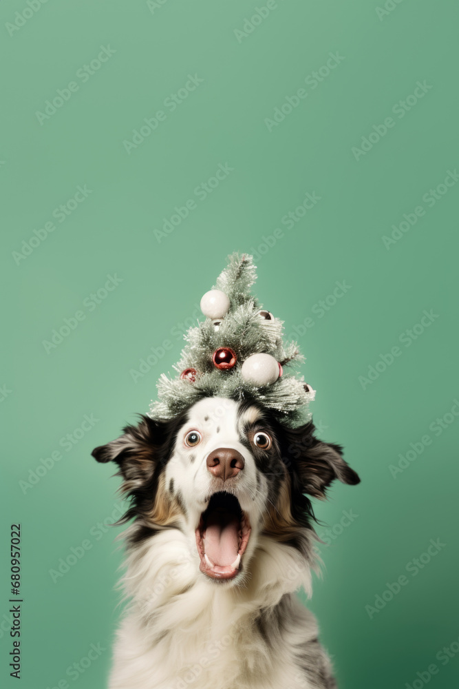 Joyeux Toutou : Un Chien Habillé pour les Fêtes de Fin d'Année en Mode Surprise
