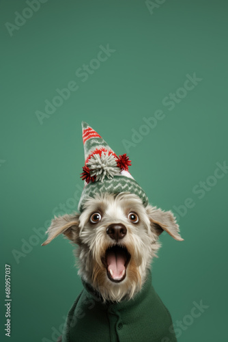 Joyeux Toutou : Un Chien Habillé pour les Fêtes de Fin d'Année en Mode Surprise