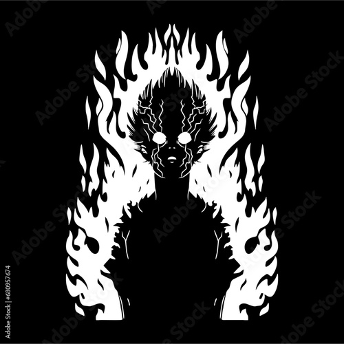 vector anime character from mob physico 100 series named shigeyo