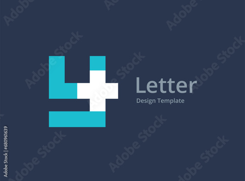 Fototapeta Naklejka Na Ścianę i Meble -  Letter Y cross plus medical logo icon design template elements