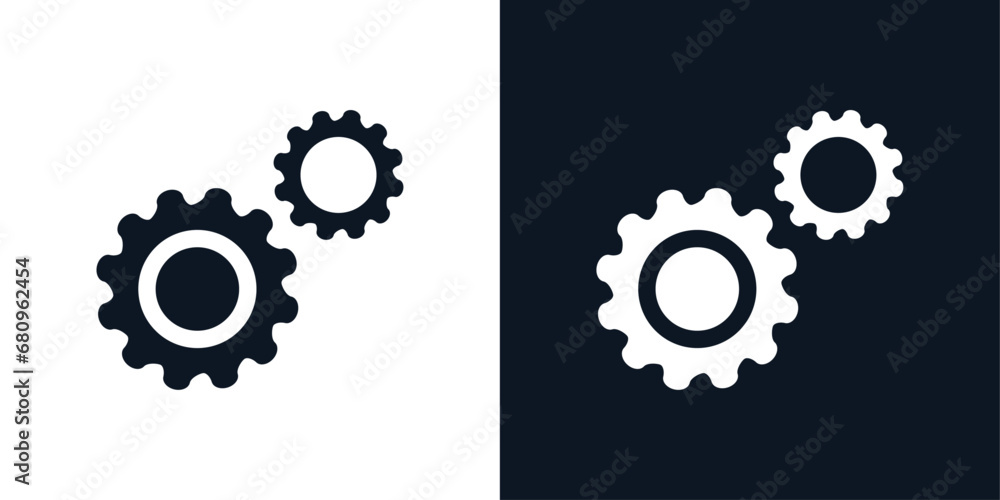 settings gear icon vector symbol illustration