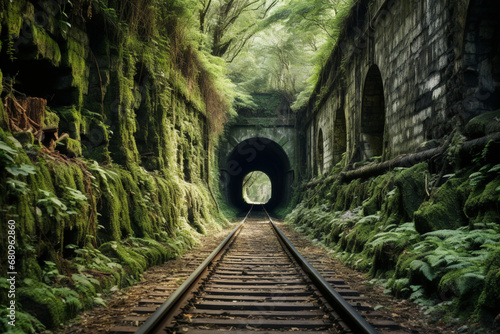 old train tunnel  photo