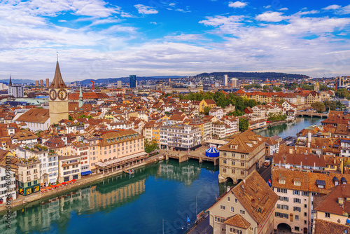 Zurich, Switzerland Over the Limmat River