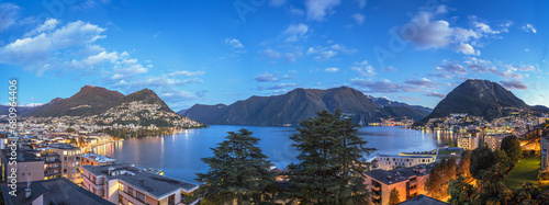 Lugano, Switzerland on Lake Lugano