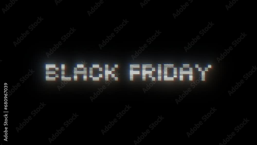 Black Friday pixel banner with glitch effect. Web 8 bit banner for Black Friday sales with distortion effect. Digital sales. Design for advertising on websites. Black Friday pixel banner with glitch effect. Web 8 bit banner for Black Friday sales with distortion effect. Digital sales. Design for advertising on websites.