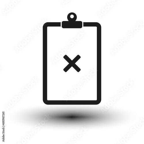 Task non completed done icon. Vector illustration .EPS 10.