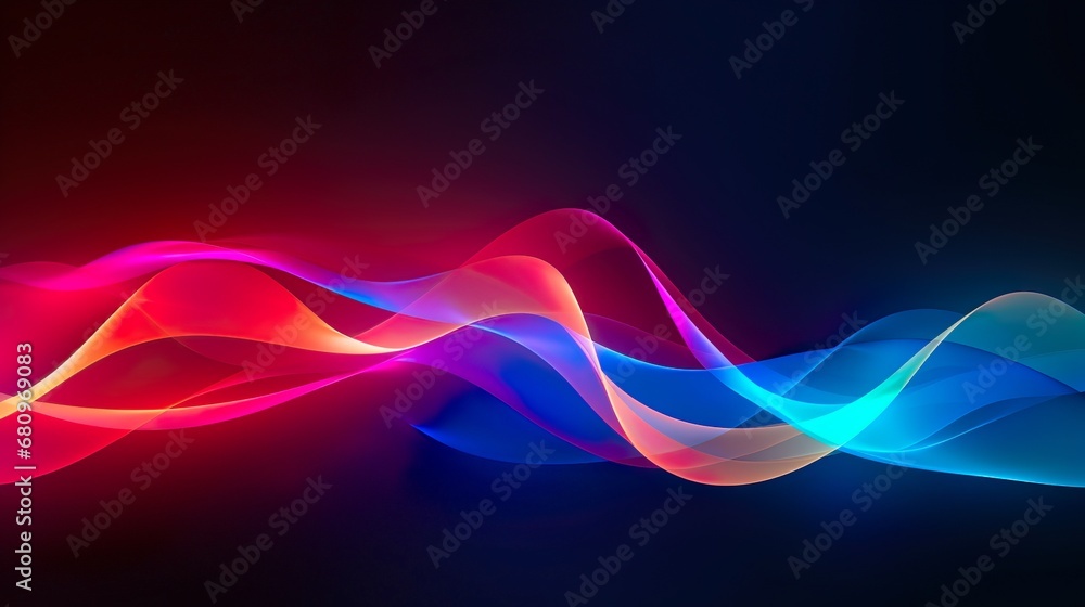 Abstract light refracting spectrum of vivid colors against a dark background Abstract light refracting spectrum of vivid colors against a dark background