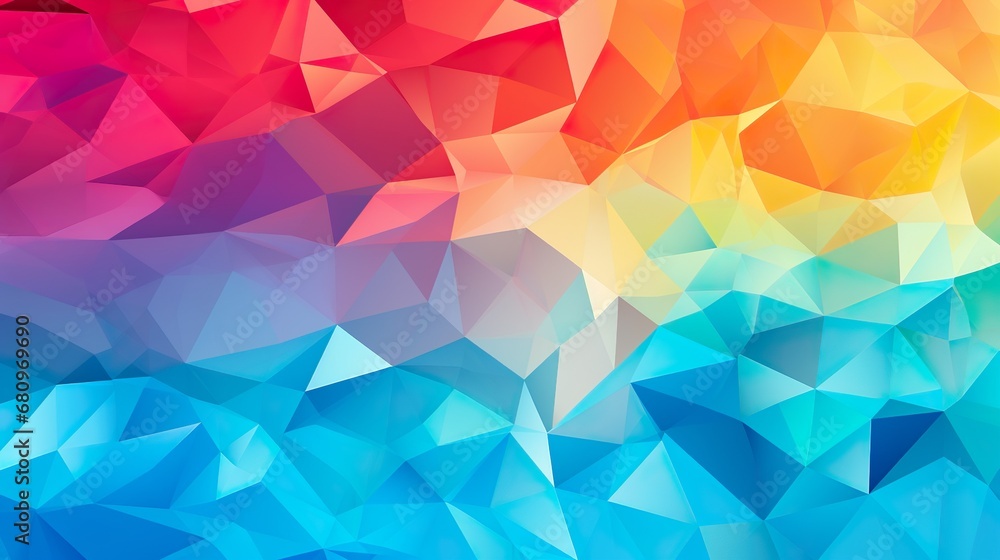 Artwork with Abstract Delaunay Voronoi Trianglify low poly background