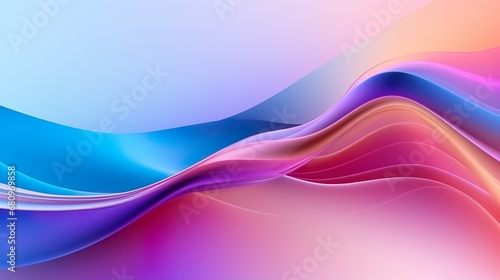 Iridescent liquid metal surface with ripples. Abstract fluorescent background. Fluid neon leak backdrop. Ultraviolet viscous substance © Damerfie