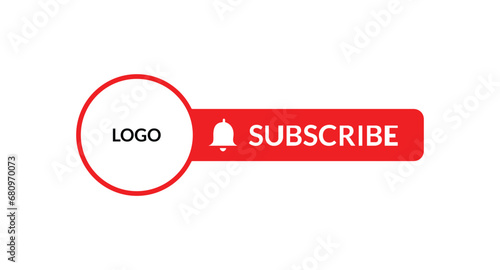 YouTube channel subscribe button with bell icon