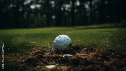bola de golf, desporto, campo de golofe, green photo