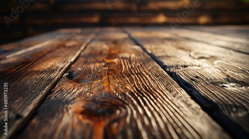 Close-up of the handcrafted wooden details of a cabi photo